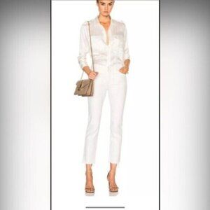 ⭐️ MOTHER - THE RASCLE ANKLE SNIPPET JEANS  IN WHIPPING CREAM